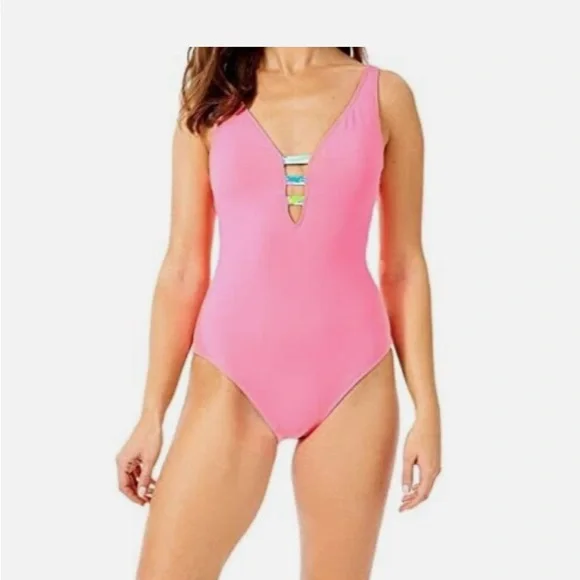 Lilly Pulitzer Pink Pink Jaspen Swimsuit - Picture 2 of 6
